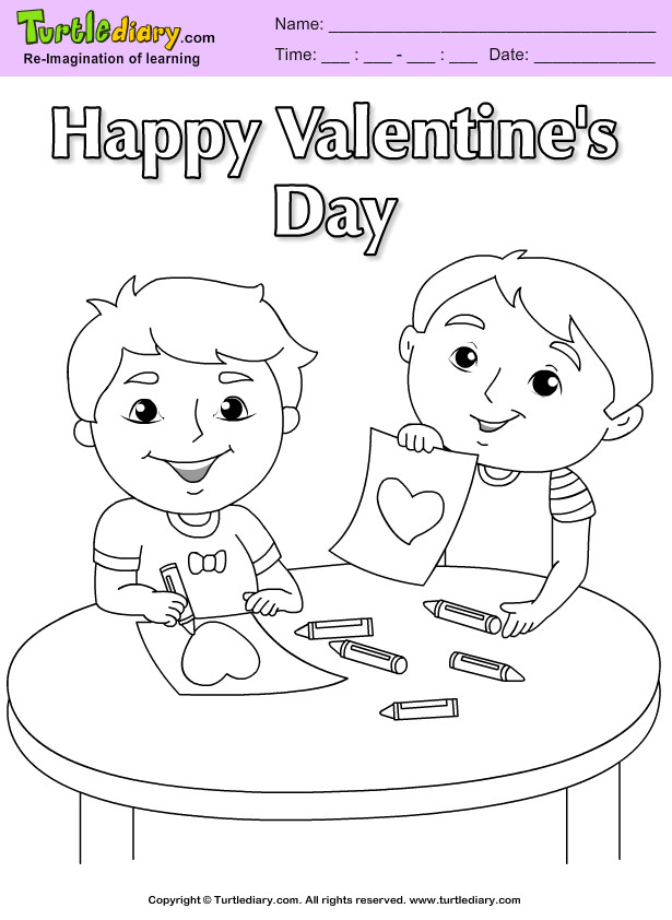 Boys Valentines Coloring Pages
 Boys Valentine Coloring Sheet