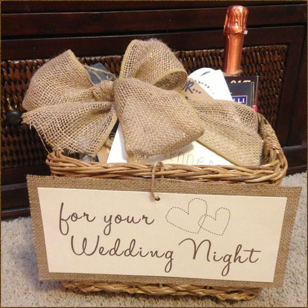 Bridal Shower Gift Basket Ideas For Bride
 Could be a cute idea for the bride Wedding Night
