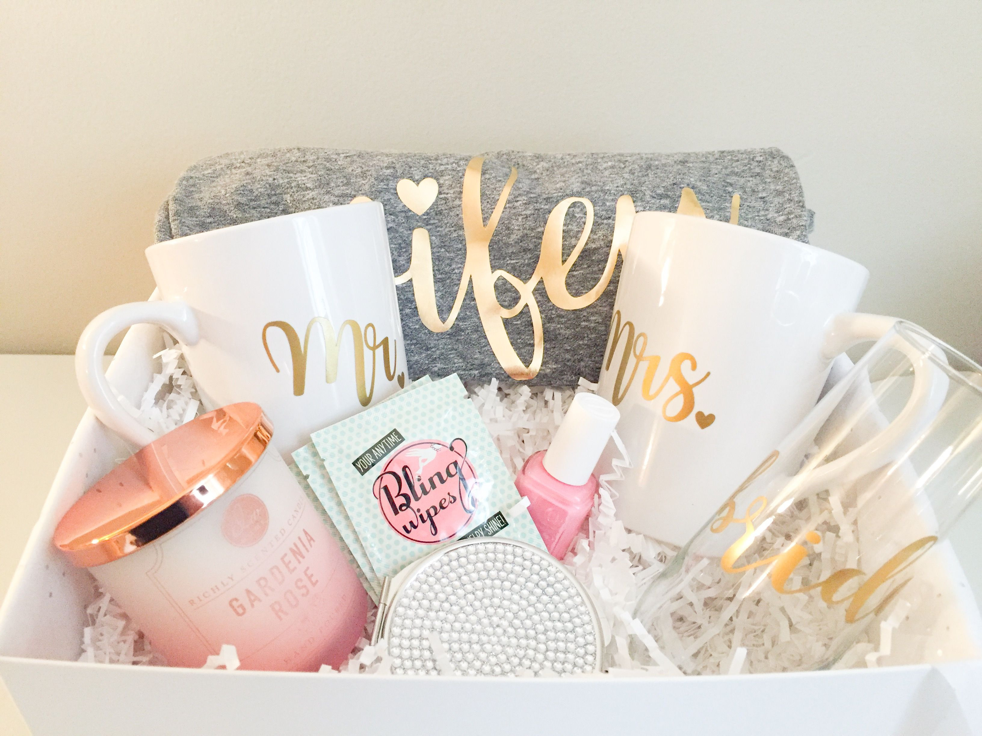 Bridal Shower Gift Basket Ideas For Bride
 Wifey Material Gifts for the Bride to Be