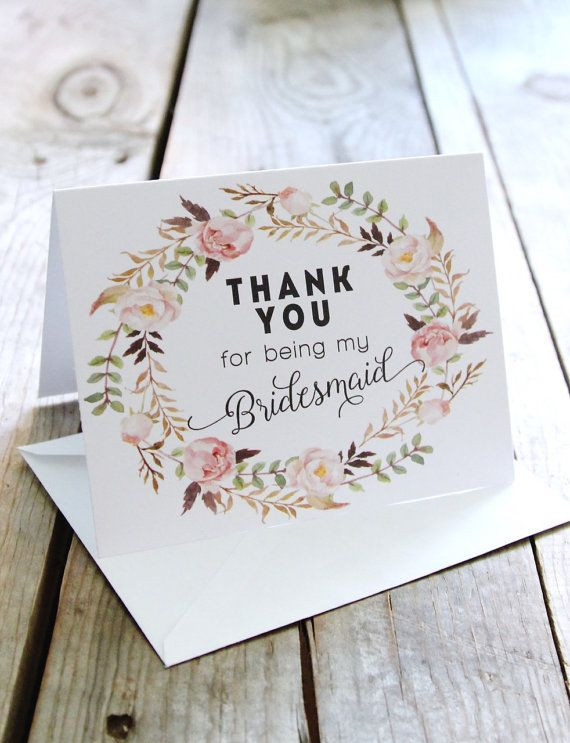 Bridesmaid Thank You Gift Ideas
 25 Best Ideas about Bridesmaid Thank You Cards on