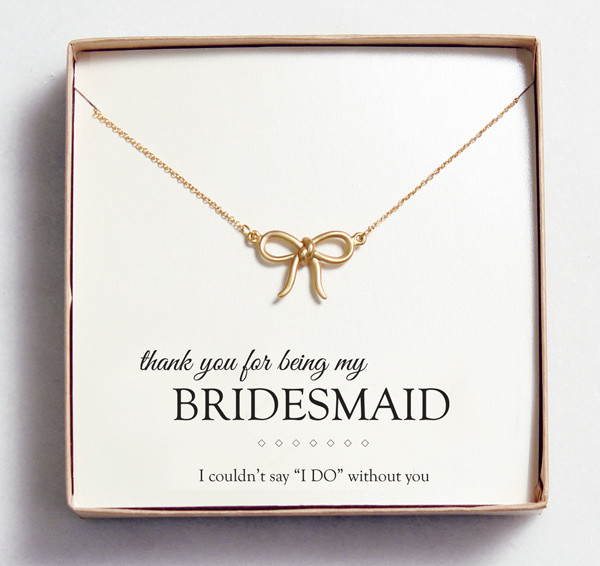 Bridesmaid Thank You Gift Ideas
 Bridesmaid Gift Idea Customizable Jewelry from Wedding