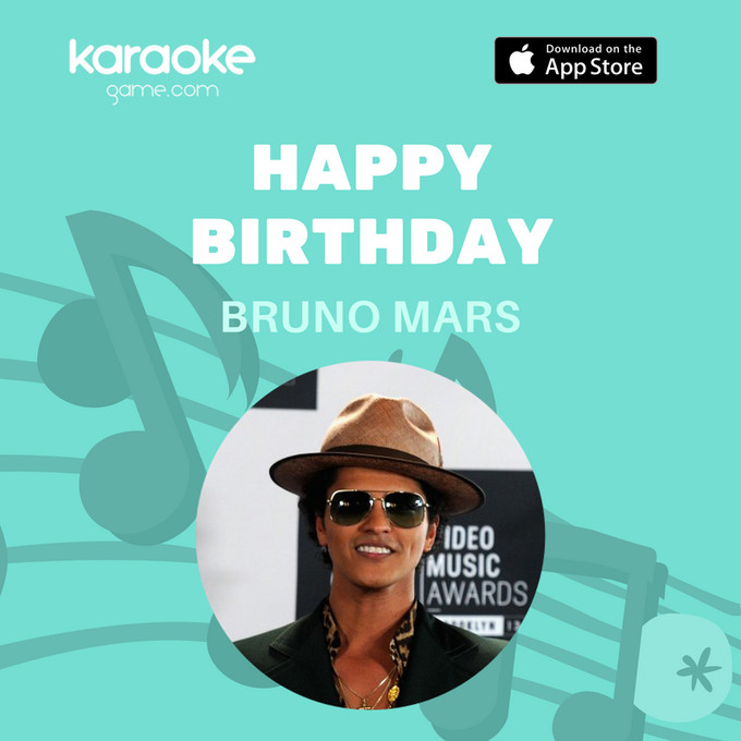 Bruno Mars Birthday Card
 Bruno Mars s Birthday Celebration