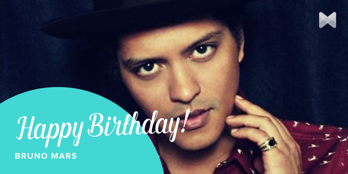 Bruno Mars Birthday Card
 Bruno Mars s Birthday Celebration