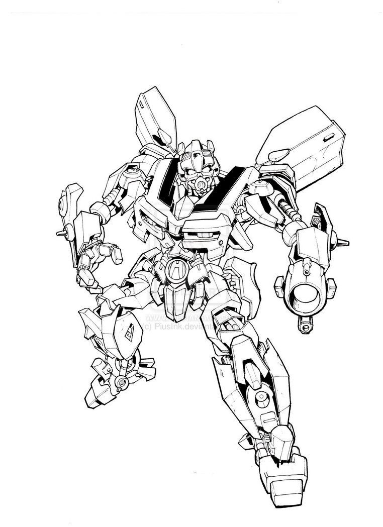 Bumblebee Transformer Coloring Pages Printable
 Bumblebee coloring pages