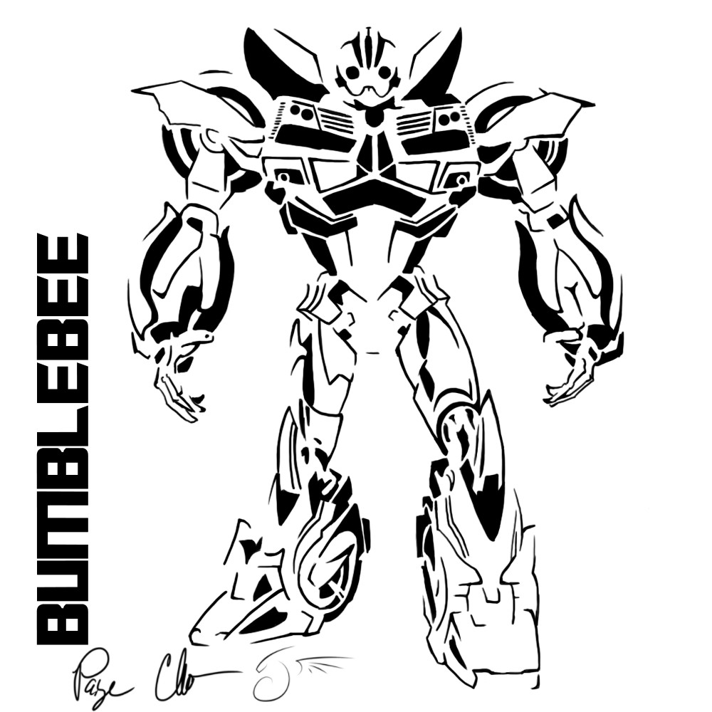 Bumblebee Transformer Coloring Pages Printable
 Transformer Robot In Disguise Bumblebee Coloring Pages