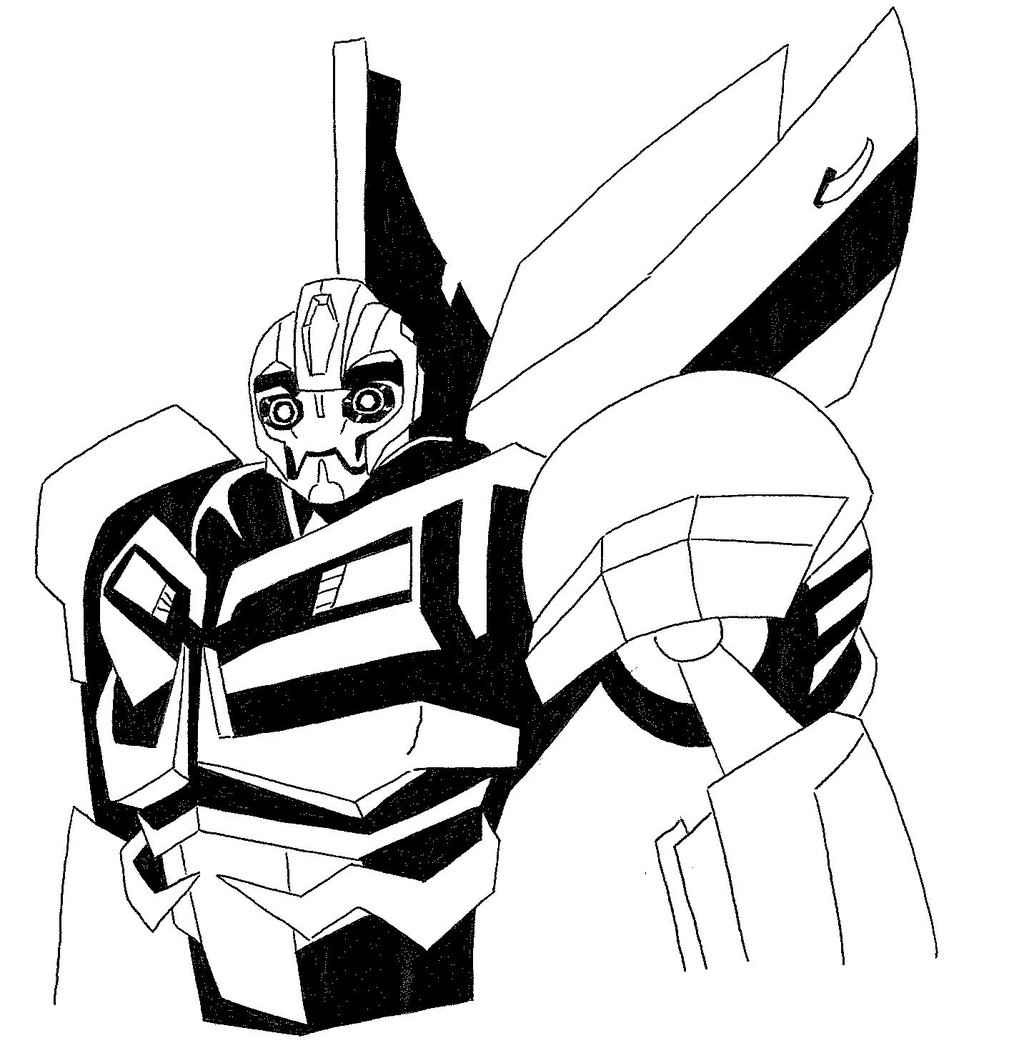 Bumblebee Transformer Coloring Pages Printable
 transformers animated bumblebee coloring pages Coloring