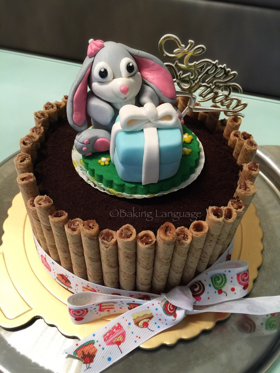 Bunny Birthday Cake
 Bunny Cookies & Cream Chocolate Birthday Cake