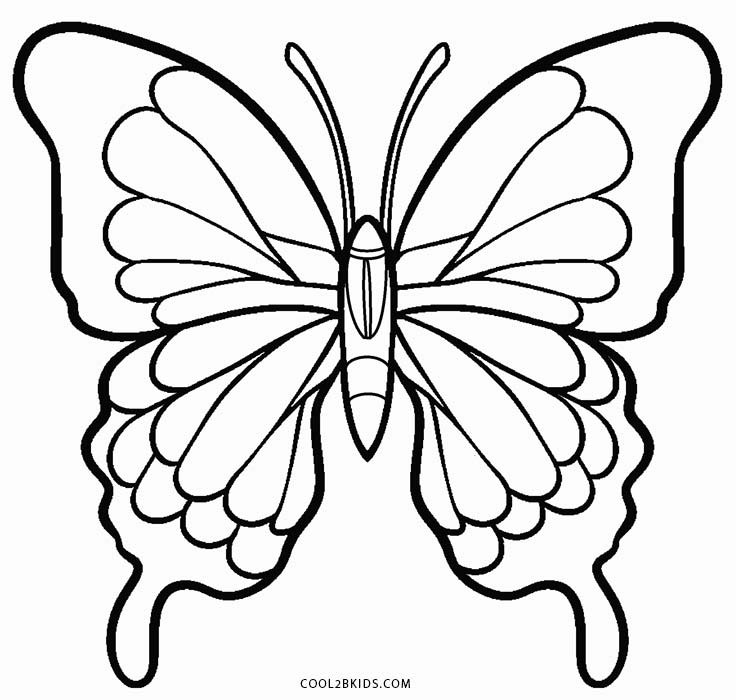 Butterflies Coloring Pages
 Printable Butterfly Coloring Pages For Kids