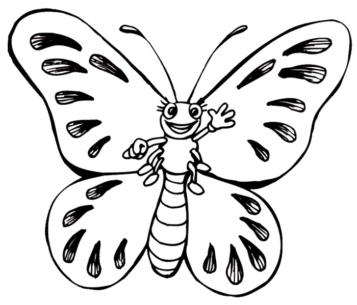 Butterfly Coloring Pages For Boys
 Kelebek Boyama Sayfası