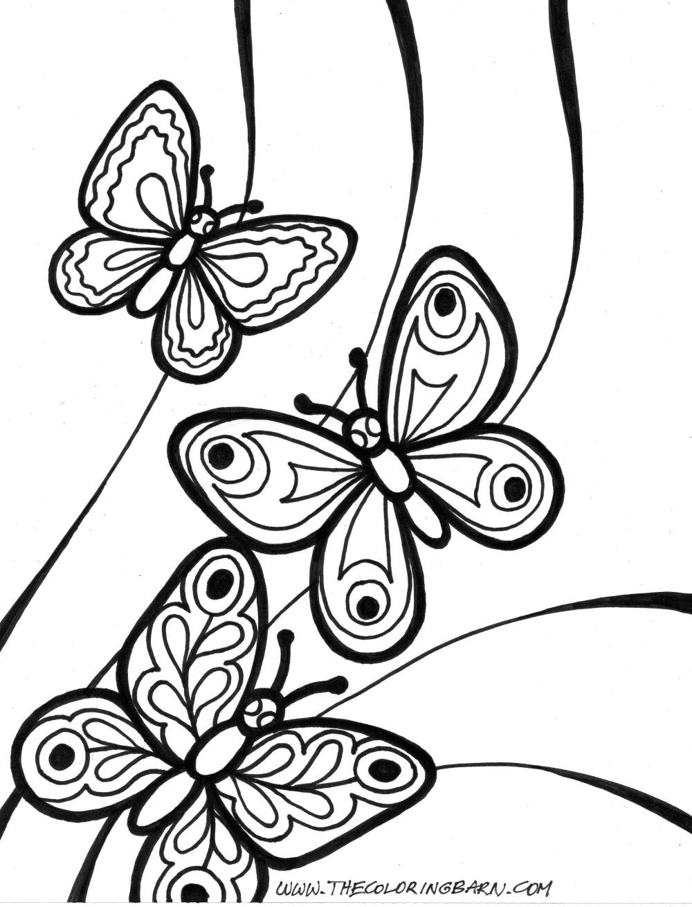 Butterfly Coloring Pages For Girls
 Butterfly coloring pages