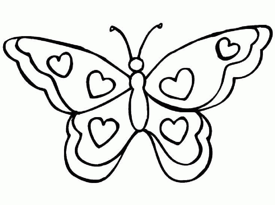 Butterfly Coloring Pages For Girls
 Beautiful butterfly Free Printable Coloring Pages