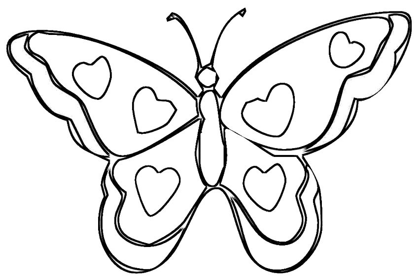 Butterfly Coloring Pages For Girls
 Butterfly Coloring Pages Free To Download