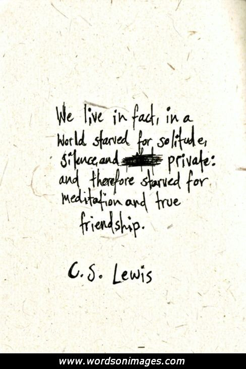 C.S.Lewis Quote On Friendship
 Cs Lewis Quotes Friendship QuotesGram