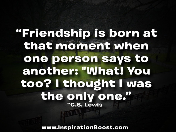 C.S.Lewis Quote On Friendship
 2012 December