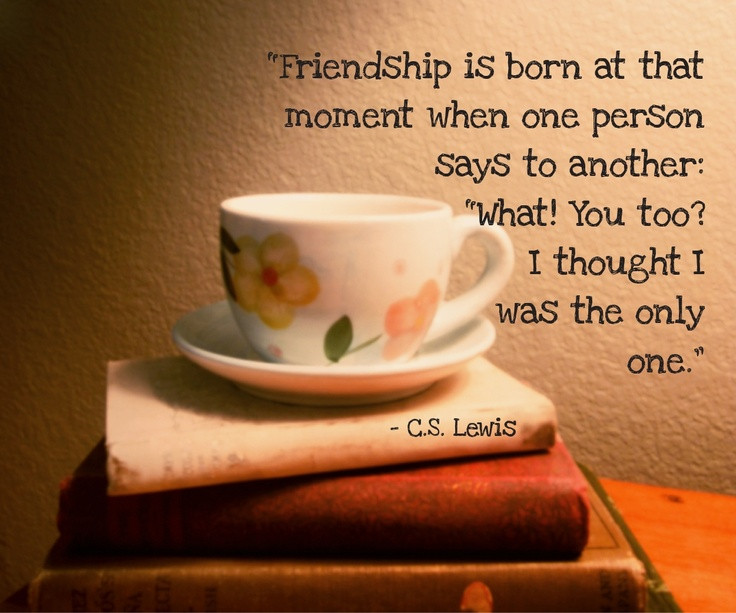 C.S.Lewis Quote On Friendship
 17 Best images about C S Lewis quotes on Pinterest