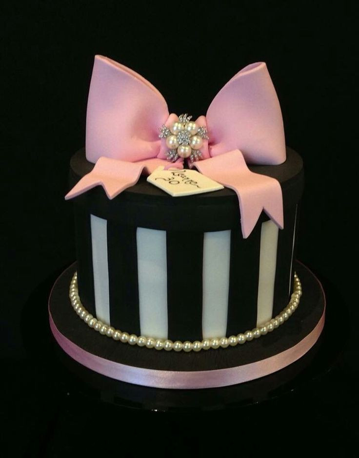 Cake Ideas For Womens Birthday
 A very elegant birthday cake t box