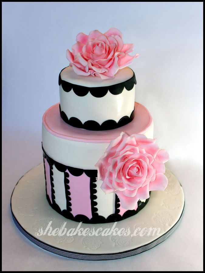 Cake Ideas For Womens Birthday
 fondant roses cake
