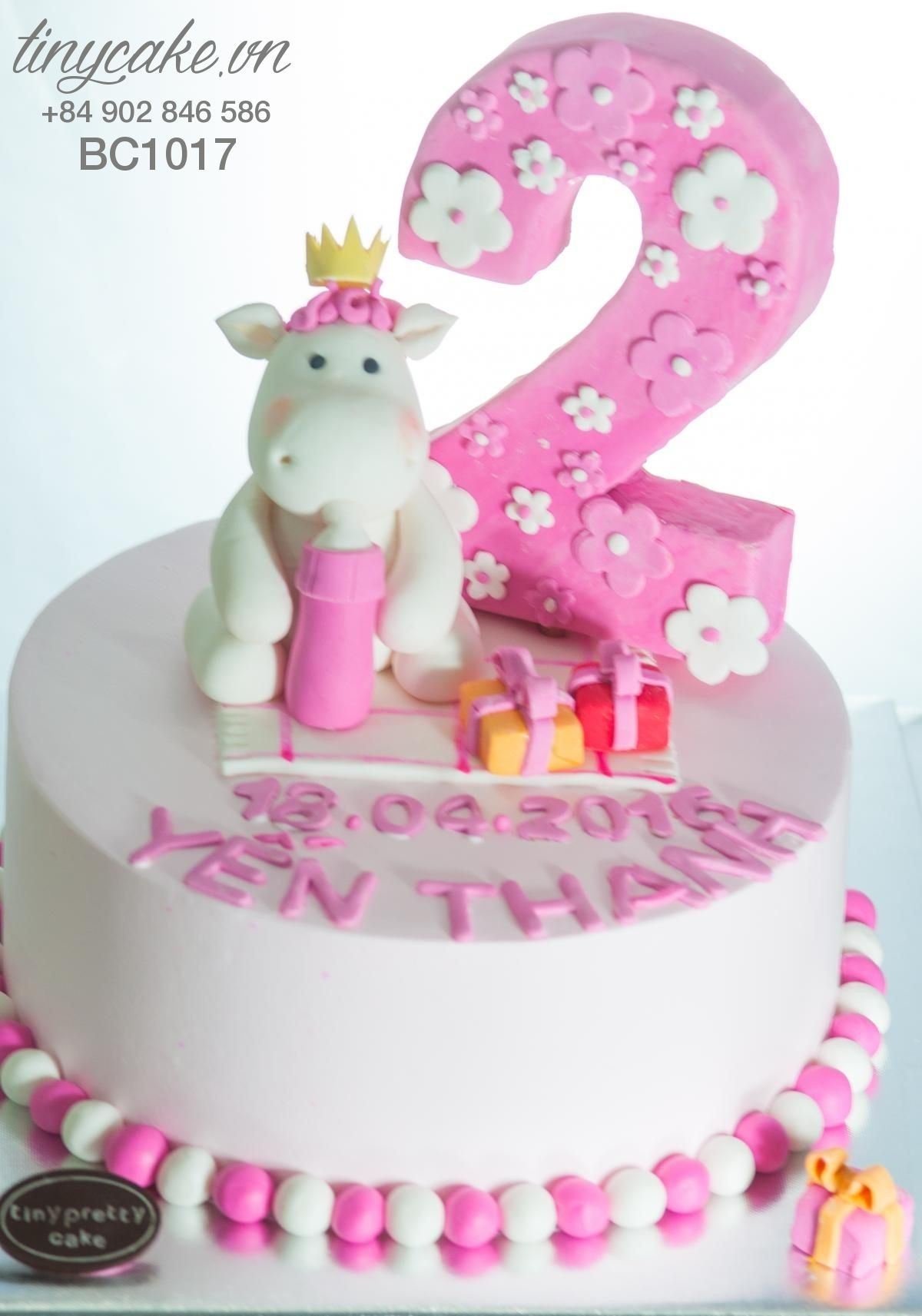 Cake Pictures For Birthday Girl
 Birthday cake with little horse for baby girl 2 years old