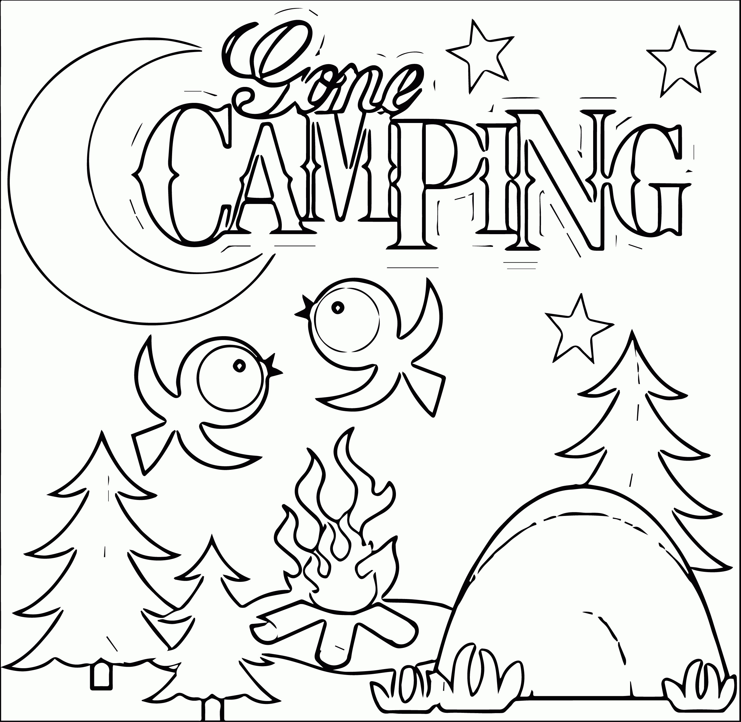 Camping Coloring Pages To Print
 Camping Coloring Pages Best Coloring Pages For Kids