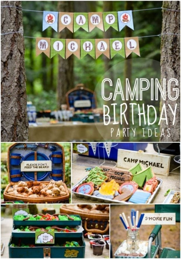 Camping Themed Birthday Party Ideas
 Camping Themed Boys Birthday Party