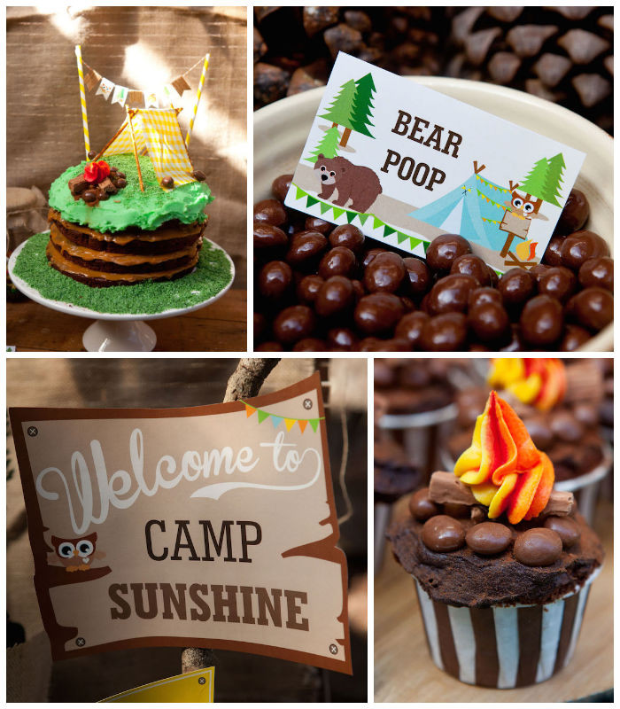 Camping Themed Birthday Party Ideas
 Kara s Party Ideas Camping Themed Birthday Party
