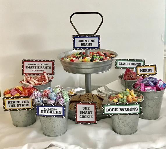 Candy Bar Ideas For Graduation Party
 Graduation Candy Signs set of 9 Candy Bar Sign Candy Sign