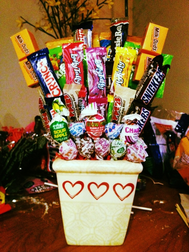Candy Gift Basket Ideas
 17 Best ideas about Candy Arrangements on Pinterest