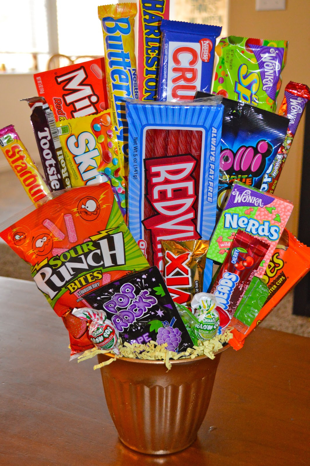 Candy Gift Basket Ideas
 A Dose of Serendipity CANDY GIFT BUCKET