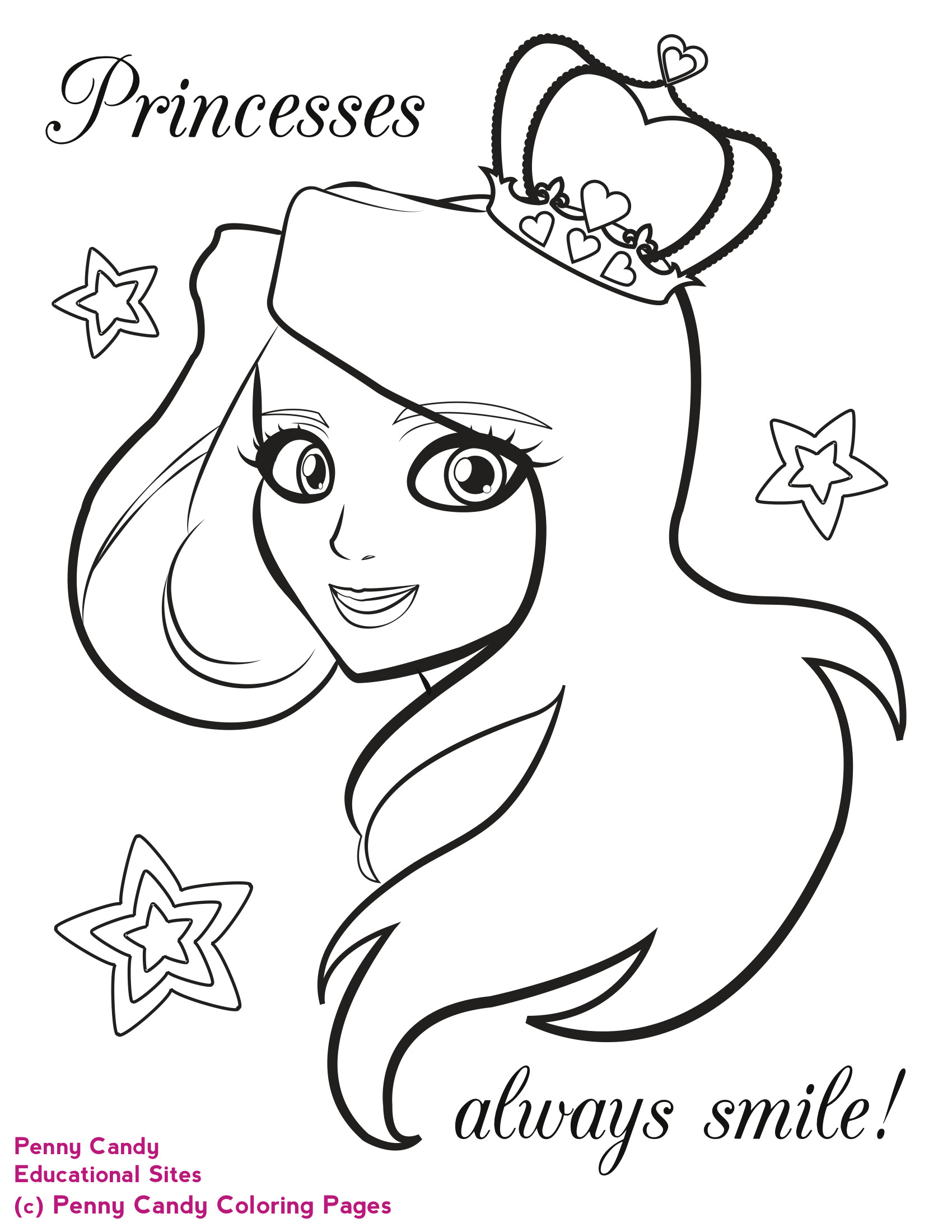 Candy Girl Coloring Pages
 Coloring Pages for Girls