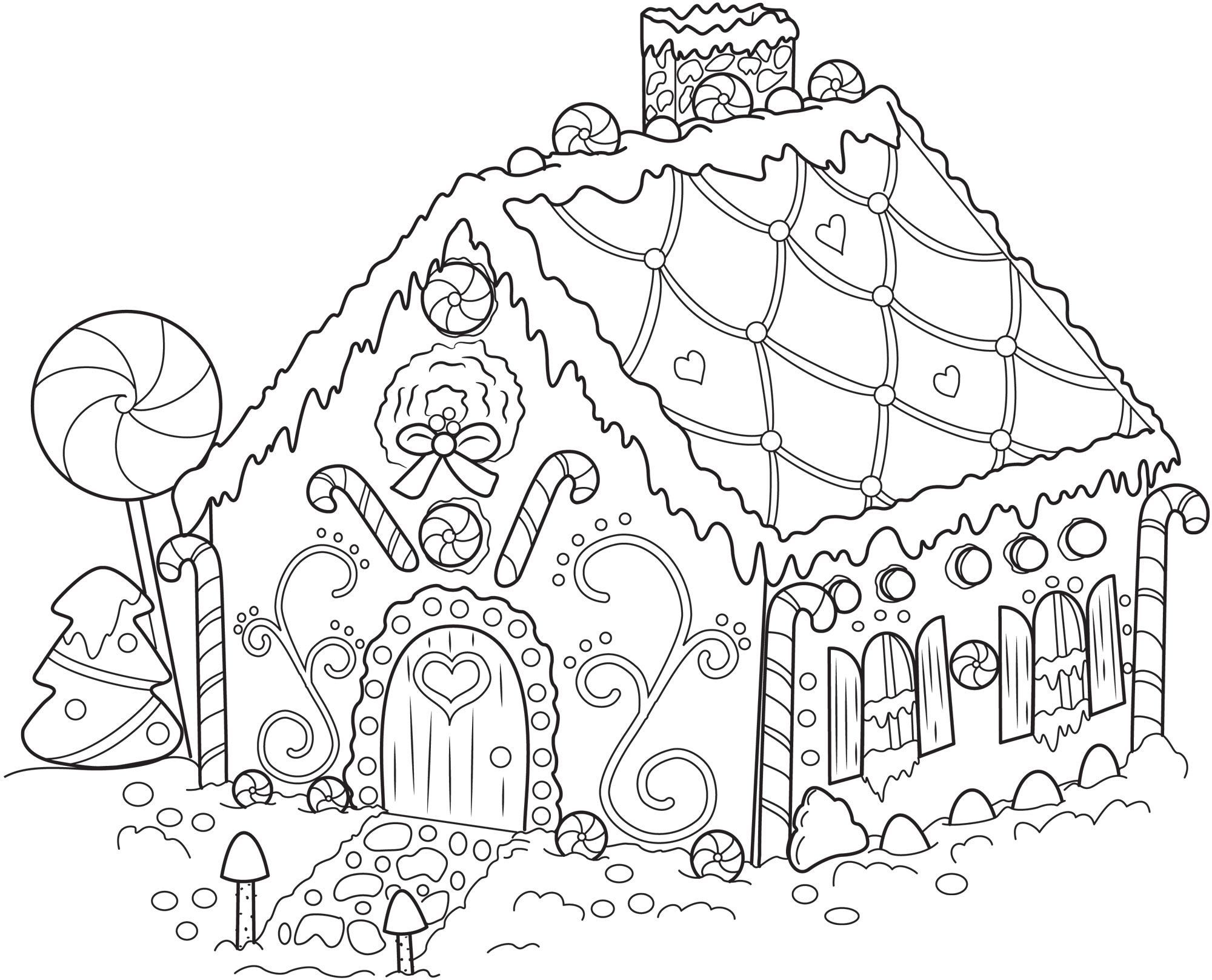 Candy House Coloring Pages For Boys
 Free Gingerbread Man Fairy Tale Coloring Pages Coloring