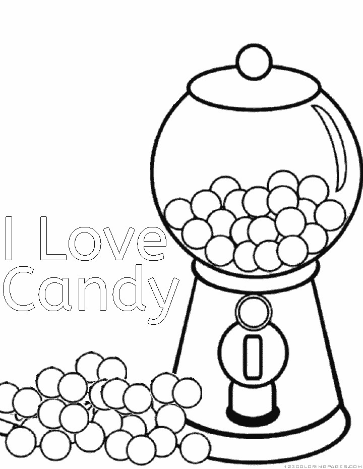Candy House Coloring Pages For Boys
 Candy chocolate Coloring Pages Part 2