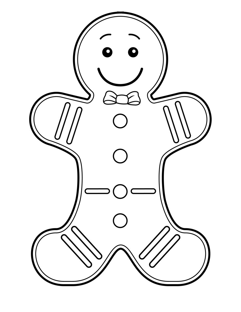 Candy House Coloring Pages For Boys
 Free Printable Gingerbread Man Coloring Pages For Kids