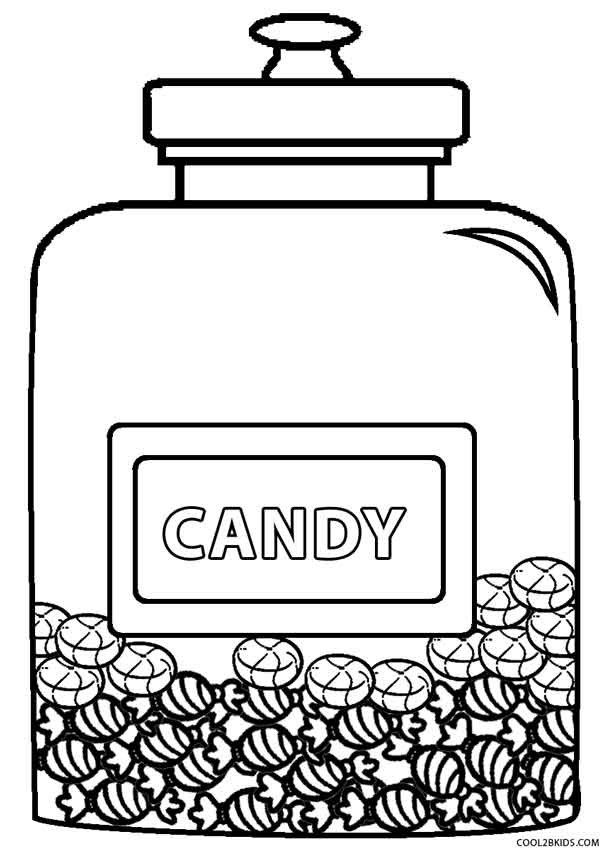 Candy House Coloring Pages For Boys
 Printable Candy Coloring Pages For Kids