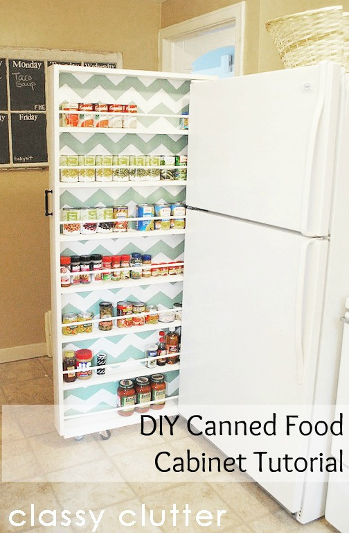 Canned Food Organizer DIY
 DIY Canned Food Organizer Tutorial