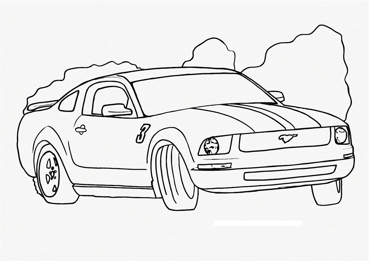 Car Coloring Pages
 Free Printable Race Car Coloring Pages For Kids