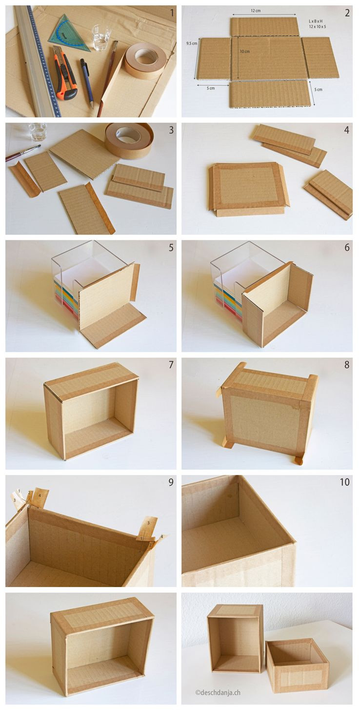 Cardboard Organizer DIY
 Best 25 Diy box ideas on Pinterest