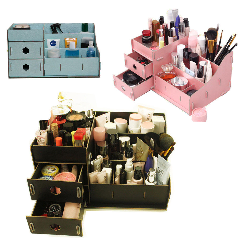 Cardboard Organizer DIY
 DIY Cardboard Big Storage Box Desk Decor Stationery Makeup