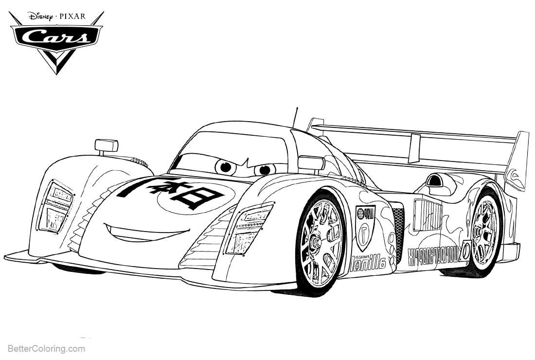 Cars 2 Coloring Pages
 Cars 2 Pixar Coloring Pages Lightning McQueen Free