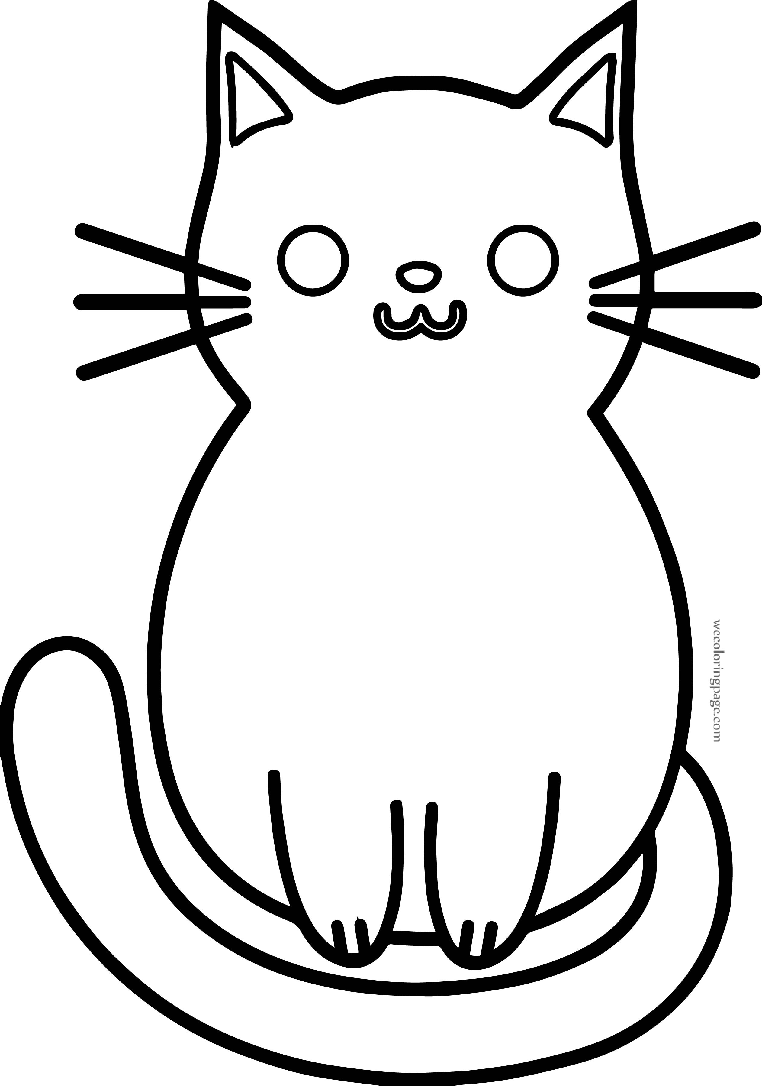 Cat Boy Coloring Pages
 Cute Boy Cat Coloring Page