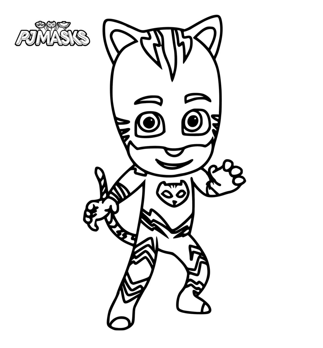 Cat Boy Coloring Pages
 PJ Masks coloring pages to and print for free