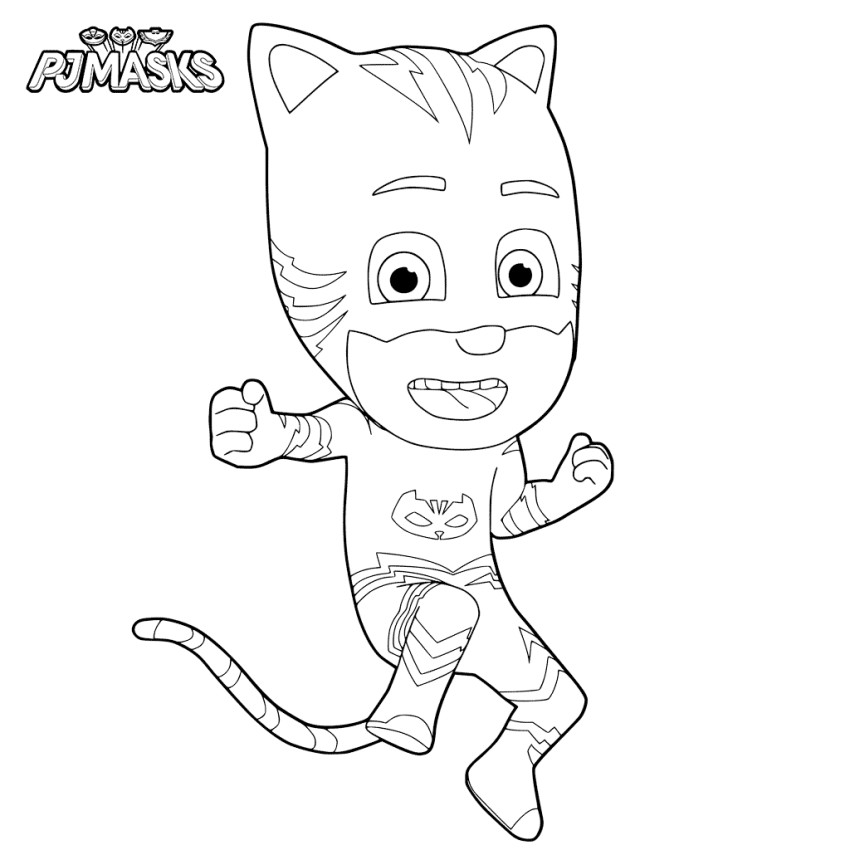 Cat Boy Coloring Pages
 Top 30 PJ Masks Coloring Pages