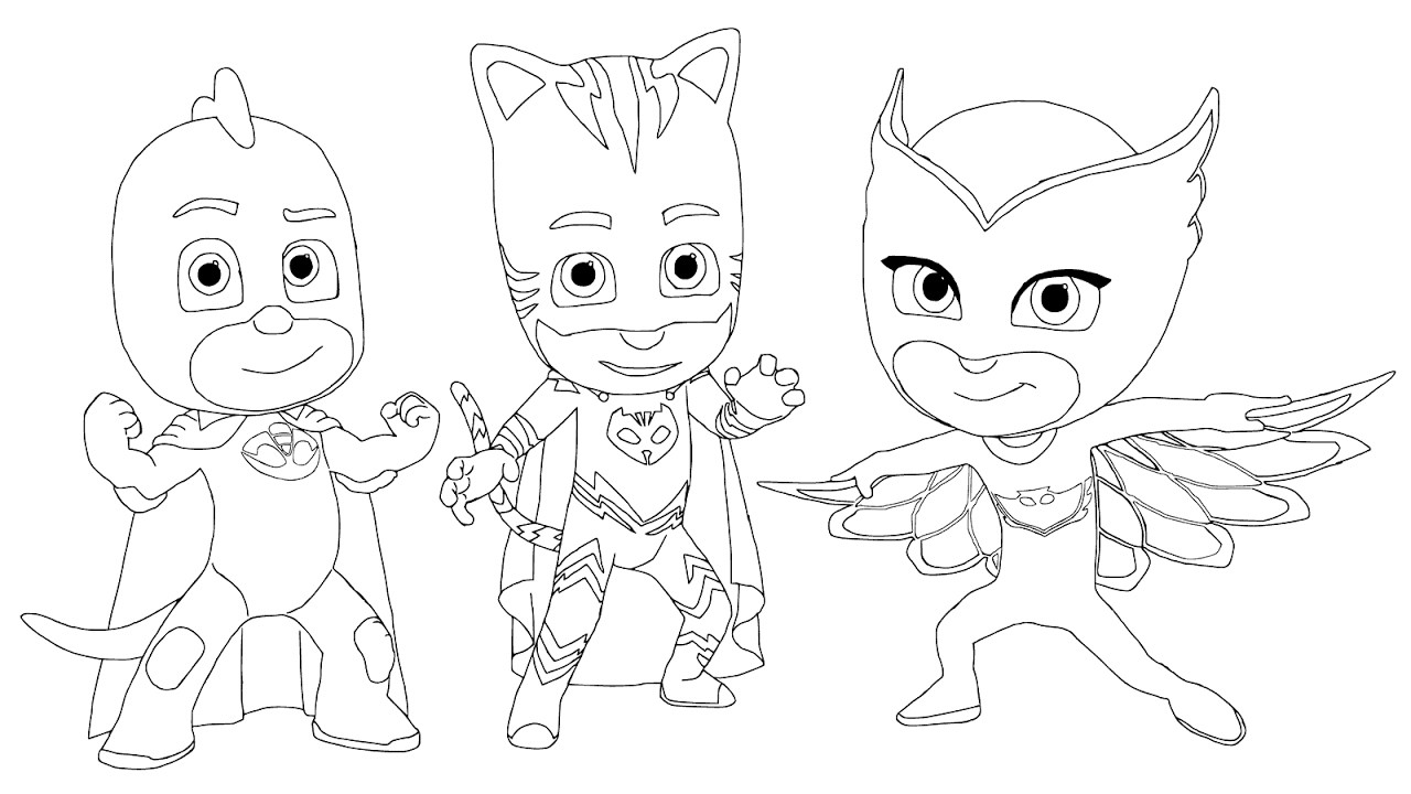 Cat Boy Coloring Pages
 Pj mask coloring page cat boy for kids