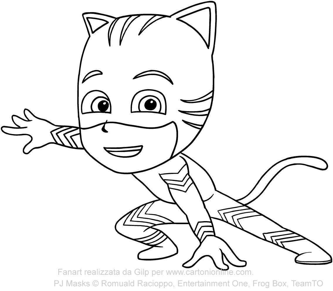 Cat Boy Coloring Pages
 Catboy of PJ Masks coloring pages