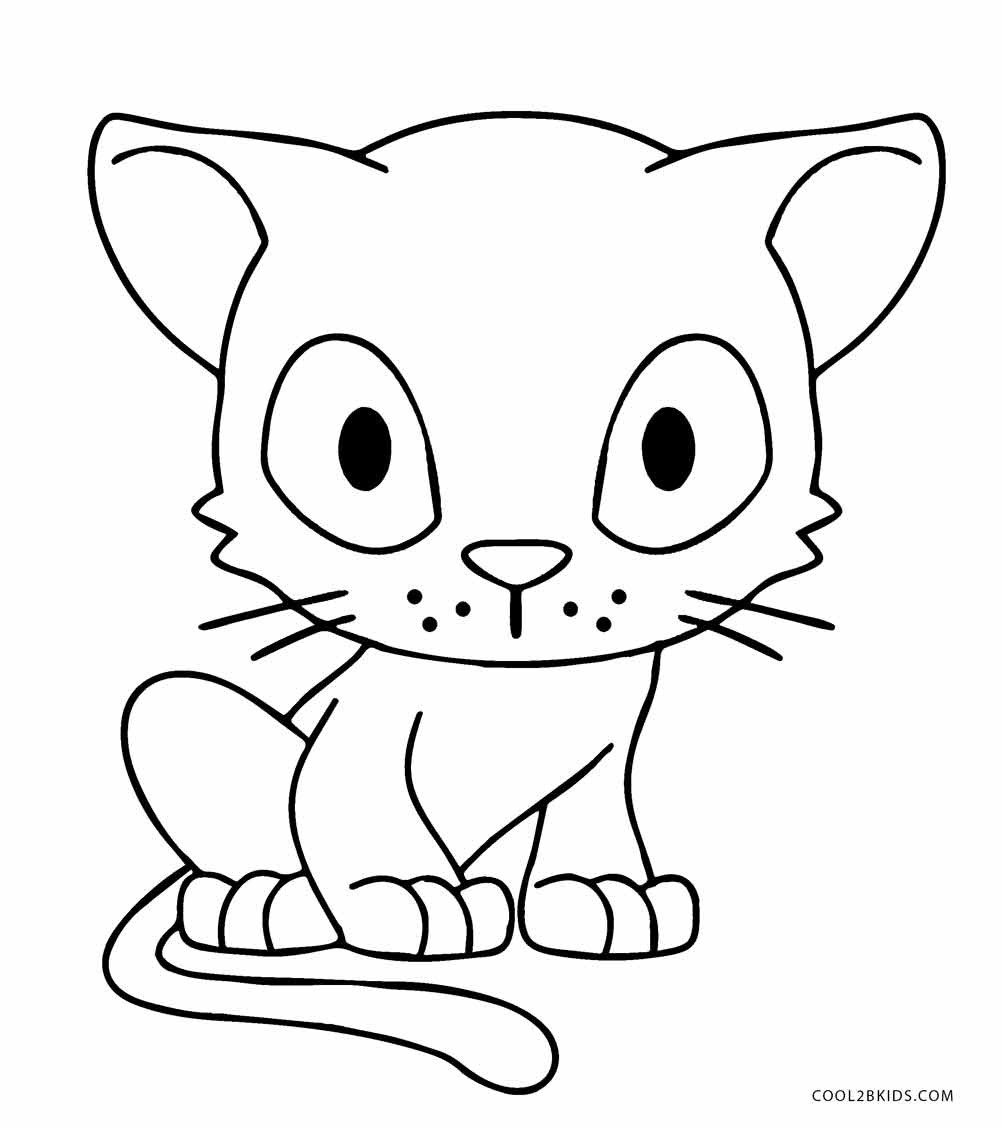 Cat Coloring Pages To Print
 Free Printable Cat Coloring Pages For Kids
