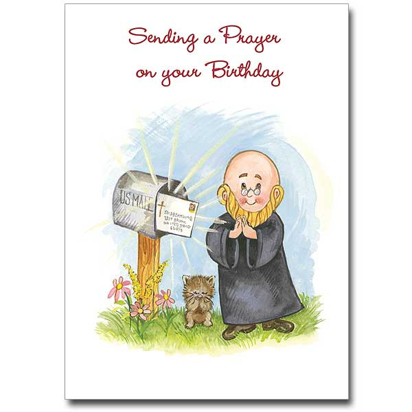 Catholic Birthday Card
 Sending a Prayer on Your Birthday Birthday Card