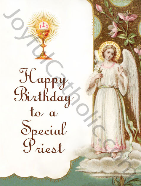 Catholic Birthday Card
 Happy Birthday to a Special Priest Greeting Card