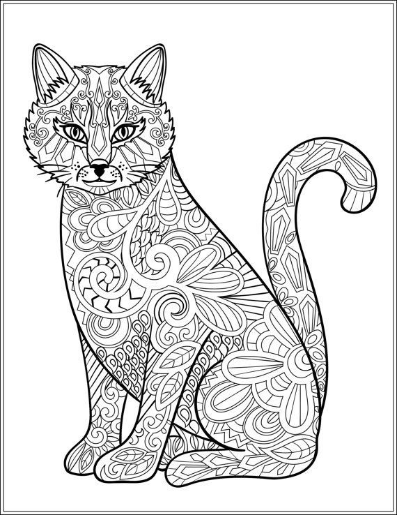 Cats Adult Coloring Book
 Cat Stress Relieving Designs & Patterns Adult by