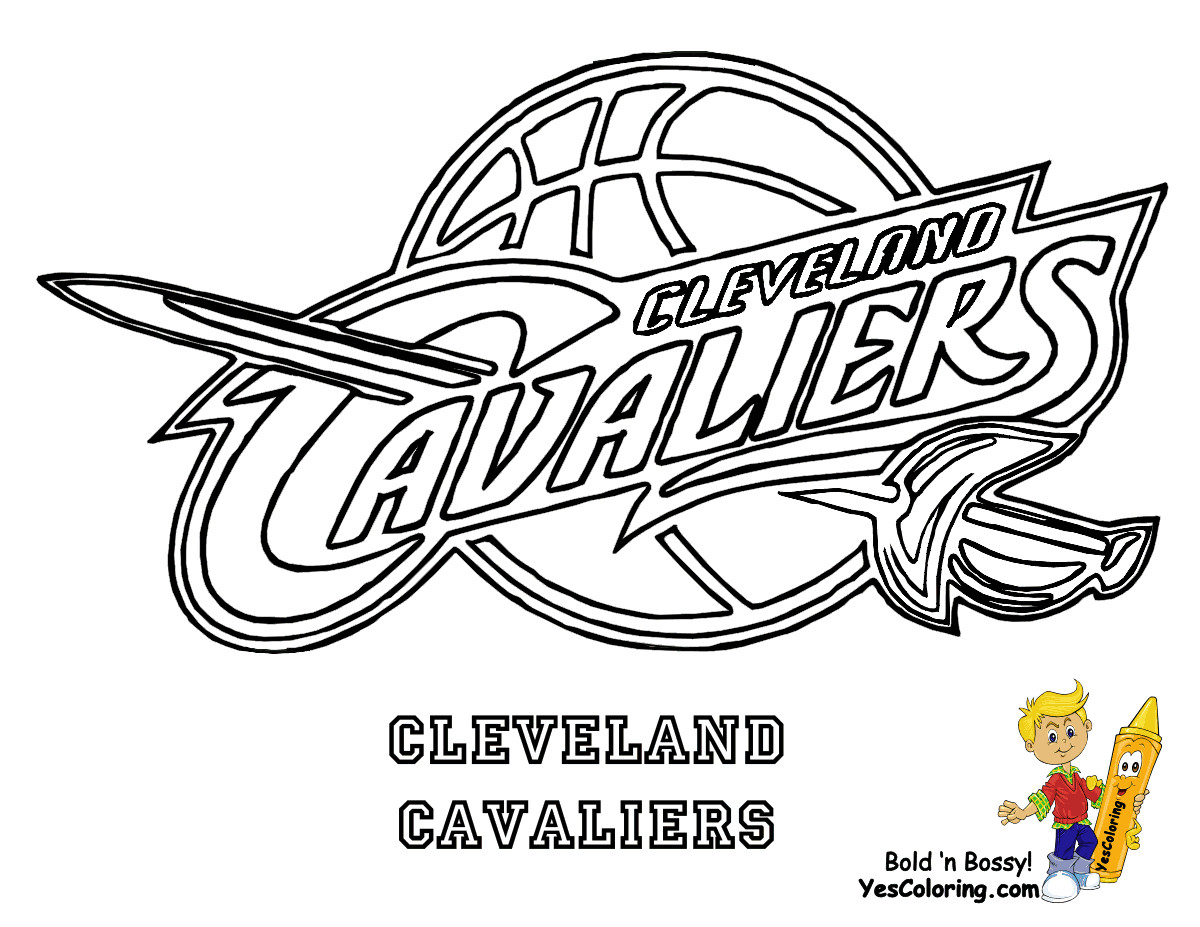 Cavs Coloring Pages
 Cleveland Cavaliers Coloring Pages Coloring