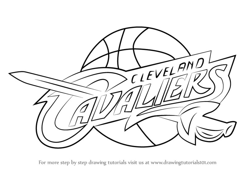 Cavs Coloring Pages
 Cleveland Cavaliers Art Coloring Pages