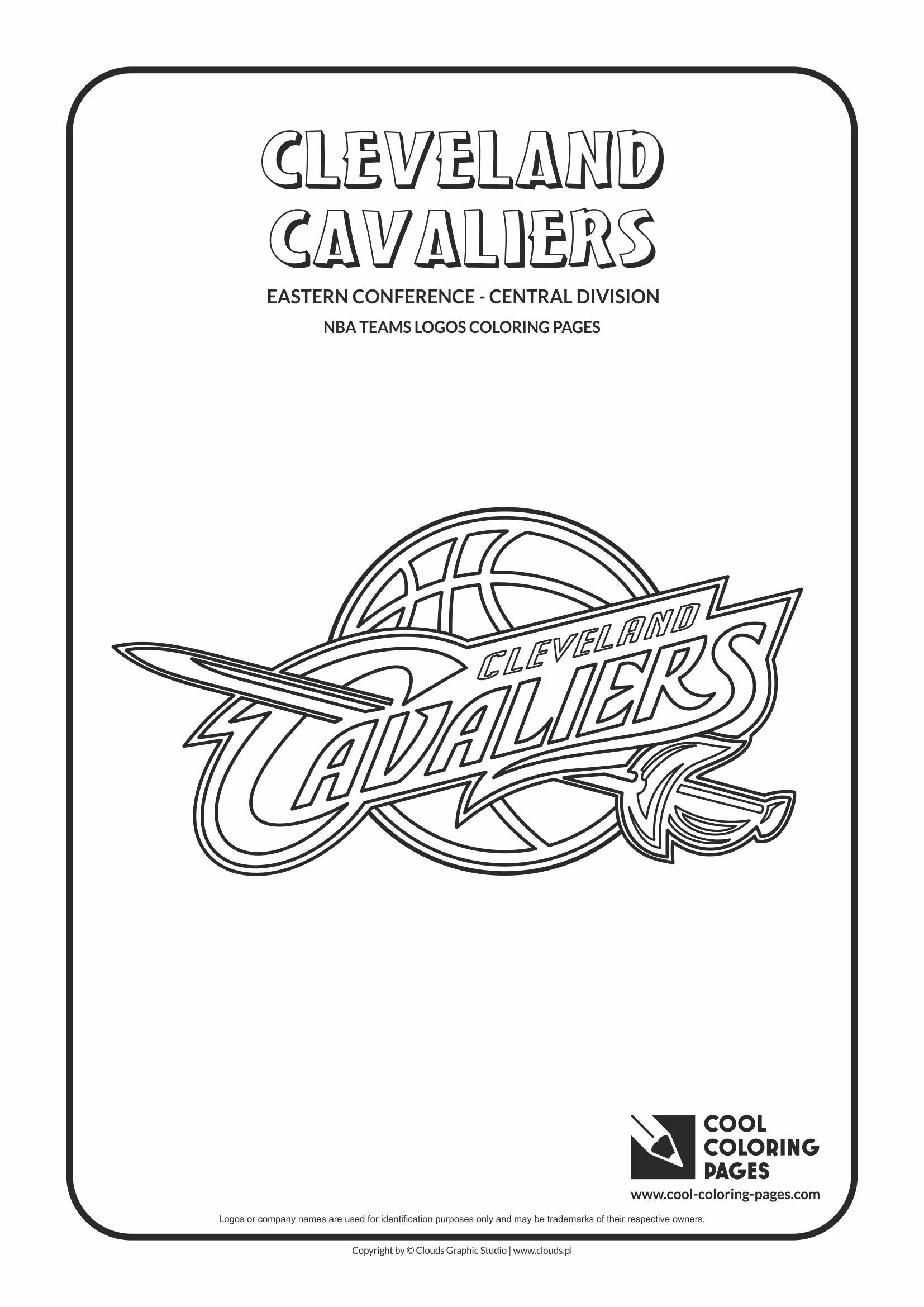 Cavs Coloring Pages
 Cool Coloring Pages NBA Teams Logos Cleveland